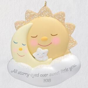 Hallmark Ornament 2018 - Starry-Eyed Over You Sun, Moon, and Star